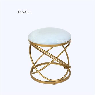 19XS272 Woonkamer Stof Bank Bench Moderne Eenvoudige Creatieve Ronde Doek Kruk Slaapkamer Schoonheidssalon Make Up Verandering Schoen Kruk baby blauw