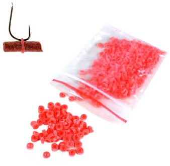 1Bag/2000Pcs Elastiekjes Voor Vissen Bloodworm Aas Granulator Aas Rood/Gele Vissen Accessoires vis Visgerei