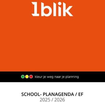 1blik School- Planagenda EF 2025-2026 -  Bernadeth Arends-Hardlooper (ISBN: 9789490245306)