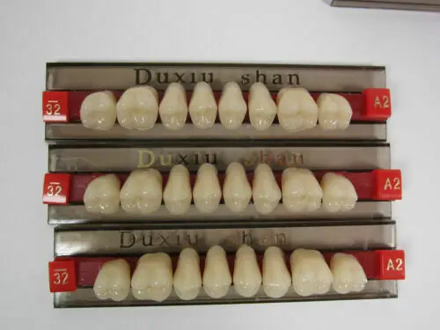 1Box/84pcs Dental Complete Denture False Tooth Synthetic Resin Teeth A2Color