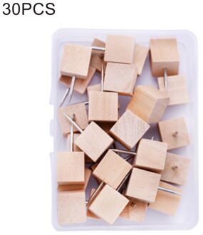 1Box Craft Kaart Decoratieve Fotowand Binding Levert Met Organiseren Container Thuis Houten Punaise Push Pin School Nail plein Nail