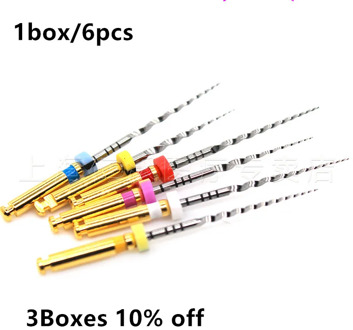 1box Dental endo files taper dental rotary needle accessories files endodontic files Use for Root canal cleaning heat activation