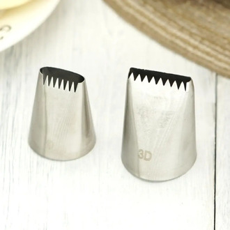 #1D #3D Basketweave Piping Nozzle Cake Decorating Icing Tips Basket Weave Shape Cream Pasting Tools Large Size