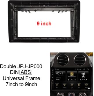 1din Universele 2din Frame Voor Auto Multimedia Speler Dubbele Auto Accessoires 7 Inch Tot 9 Inch Auto Radio MP5 Installatie accessoire