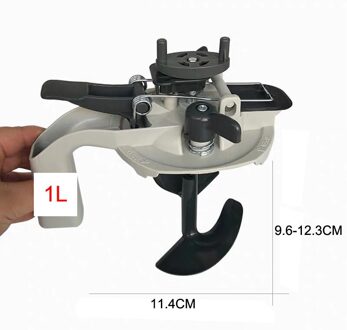 1L 4L Verf Mixer Metalen Verf Kan Handheld Beton Cement Mixer Thinset Mortel Grout Gips Cement Mixer Roeren Tool 1L mixer