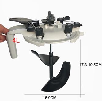 1L 4L Verf Mixer Metalen Verf Kan Handheld Beton Cement Mixer Thinset Mortel Grout Gips Cement Mixer Roeren Tool 4L mixer