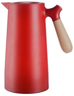 1L Grote Capaciteit Thermos Nordic Thermische Isolatie Waterkoker Huishouden Thermische Isolatie Pot Glas Liner Thermos Warm Water Fles Rood