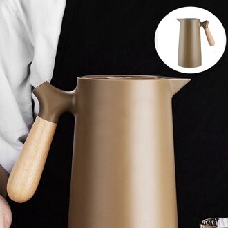 1L Grote Capaciteit Thermoskan, Thermische Isolatie Waterkoker, Huishoudelijke Thermische Isolatie Pot Water Fles koffie kleur