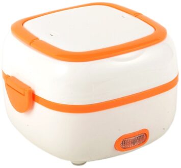 1L Multi-Functionele Elektrische Lunchbox 110/220V/Auto Eu/Us Plug Food-Grade mini Voedsel Container Voedsel Warmer Voor Servies Sets oranje / EU