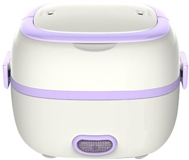 1L Multi-Functionele Elektrische Lunchbox 110/220V/Auto Eu/Us Plug Food-Grade mini Voedsel Container Voedsel Warmer Voor Servies Sets paars / VS