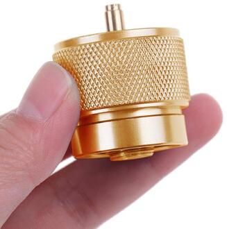 1LB Kleine Gas Tank Adapter Camping Propaan Input Lindal Output Kachel Adapter
