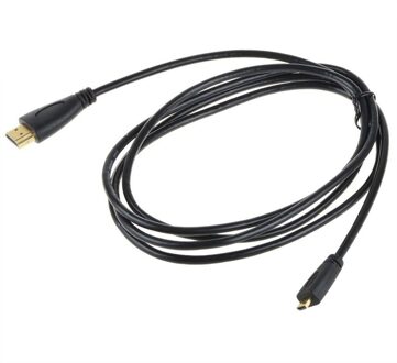 1m 1080P Micro HDMI-Compatible to HDMI-Compatible Adapter Cable Cord for Phone Tablet Camera TV