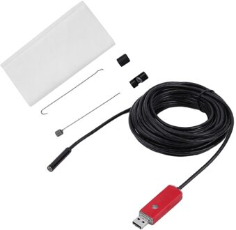 1M/2M/5M/10M Universele 2 In 1 7Mm Dual Interface Endoscoop waterdichte Verstelbare Licht Led Borescope Voor Android
