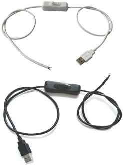 1M 5V USB Switch Button Extension Cable 22AWG Connector For LED Strip 2Pin 5050 3528 5630 2835