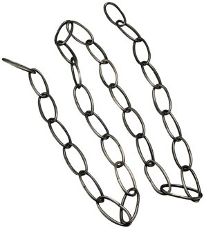1M Heavy Duty Chain Voor Vintage Kroonluchter Opknoping Lamp zwart