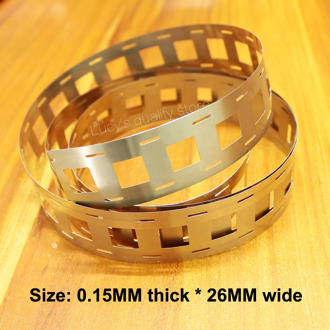 1M Lithium battery holder special nickel sheet 18650 power nickel-plated steel spot welding nickel sheet 0.15MM thick *26MM wide