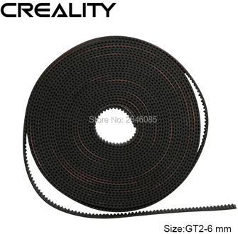 1M/Lot GT 2 Size 6mm Width Timing belt GT2 belt Original Factory For CREALITY 3D Printer