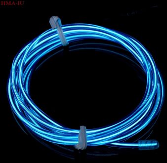 1M Neon Light Dance Party Decor Light Led Lamp Flexibele El Wire Rope Tube Strip Blauw