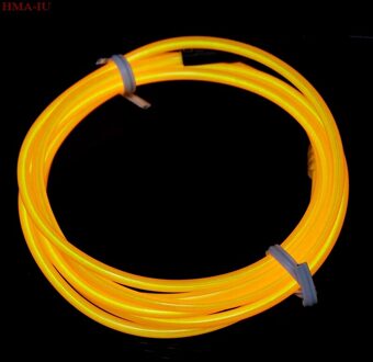 1M Neon Light Dance Party Decor Light Led Lamp Flexibele El Wire Rope Tube Strip geel
