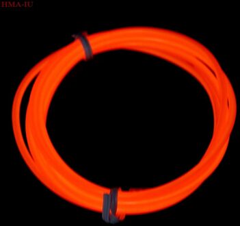 1M Neon Light Dance Party Decor Light Led Lamp Flexibele El Wire Rope Tube Strip Oranje