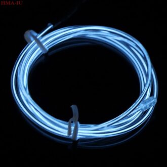 1M Neon Light Dance Party Decor Light Led Lamp Flexibele El Wire Rope Tube Strip wit