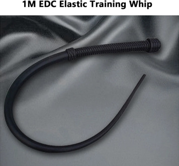 1M Rubber Whip Handmade Whip Hard Whip Riding Whip Self-Defense Horse Riding Whip Outdoor Foldable Whip EDC Elastic Tool