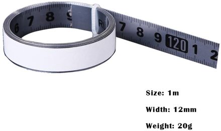 1M Rvs Zelfklevende Schaal Maatregel Heerser Metrische Mijter Track Tape Minimum Schaal Mm Rechte En Direct Bondable L2R zilver