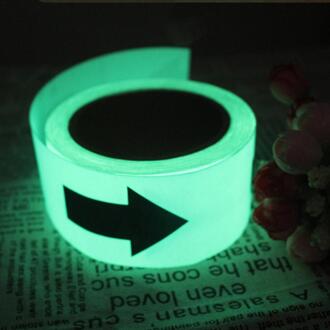 1M Veiligheid Mark Reflecterende Tape Stickers Zelfklevende Waarschuwing Tape Automobile Motorfiets Reflecterende Film Met Pijl