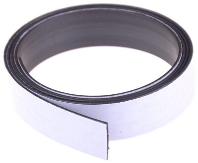 1M Wit Grijs Rubber Zelfklevende Magnetische Streep Flexibele Magneet Diy Craft Tape Voor Winkel Office Home school Bestand