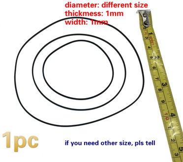 1mm transmission rubber drive belt for walkman repeater cassette deck counter audio tape recorder