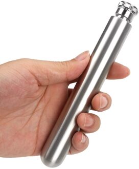 1Oz/1.5Oz Wijn Whisky Fles Rvs Gepolijst Ronde Bodem Hip Kolven Buisvormige Wijn Pot Draagbare Wijn fles