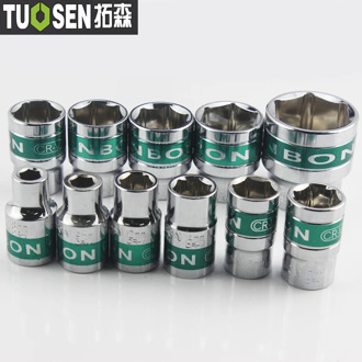 1p 8~32mm Easy to Read Short Standard Hex Socket for Ratchet Wrench Spanner Metric 1/2" Drive Chrome 6 Points Sleeve Repair Tool