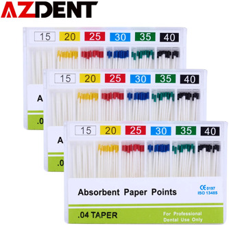 1pack Absorbent Paper Points for Dental Use Root Endodontics Root Canal Clean Absorbent Paper Points For Dental Use