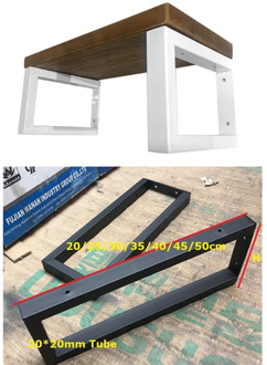 1Pair(2 PCS)/Lot White Black Wall Mounted Shelf Bracket Brackets Support With Screws Square tube Frame