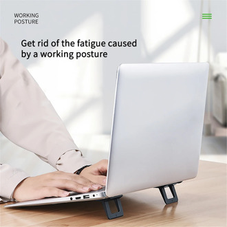 1Pair (2pcs) Mini Portable Invisible Laptop Holder Adjustable Cooling Stand Foldable Multifunctional Holder for Laptop Notebook