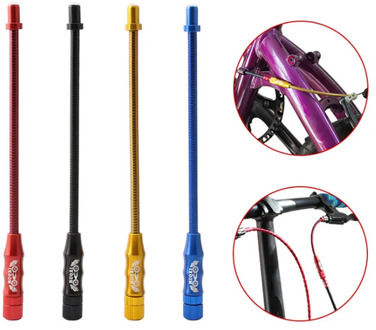 1pair Bicycle Brake Cable V Braking Flexible Tube Folding Bike Adjustable V Brake Spring Elbow Wire Stainless Steel For MTB Road