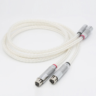 1Pair OCC Silver plated XLR Audio cable Balance cable XLR Cable Male to Female M/F Audio Cable 8AG Twist Cable