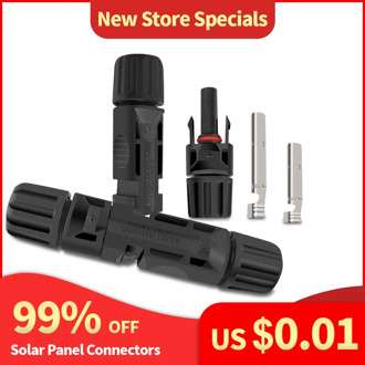 1Pair of Solar Connector Solar Solar Plug Cable Connectors (male and female) for Solar Panels and Photovoltaic Systems