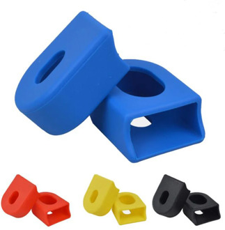 1Pair Silicone MTB Road Bike Crank Protector Cover Bike Carbon Fiber Fixed Gear Crank Protectors Bicycle Accessories Fixed Tool