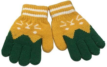 1Pairs Winter Warm Baby Gebreide Handschoenen Voor 4-7 Jaar Kinderen Handschoenen Meisje Jongen Vingers Fluwelen Dikke Winter handschoenen Kerstcadeaus YW