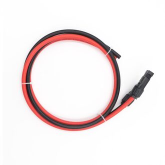 1Pairs X 1/2/3/5/10 M 4mm2 12AWG Pv Connector Man Vrouw Extension sluit Tak Rood Zwart Verlengen 4mm2 Verlengen Kabel Pv Plug 6FT
