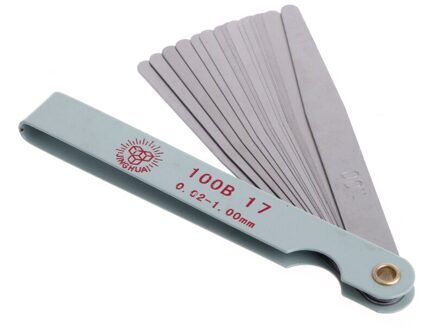 1Pc 0.02 Tot 1Mm 17 Blade Dikte Metric Filler Voelermaat Measure Tool
