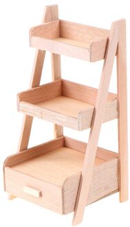 1Pc 1:12 Poppenhuis Houten Plank Bloem Stand Mini Poppenhuis Meubels Model Simulatie Meubels Accessoires