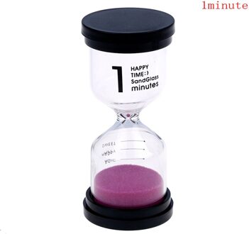 1Pc 1/3/5/10/15/20/30 Minuten Zandloper Timer voor Kinderen borstel Teeth7 Kleuren Thuis Ornament Desktop Mini Zand Klok Timers 1 Minutes