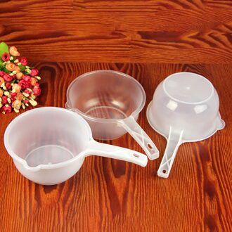 1Pc 1.5L Lange Handvat Water Pollepel Met Uitloop, Keuken Koken Gereedschap Water Scoop, anti-Slip Bodem Badkamer Douche Water Lepel doorzichtig