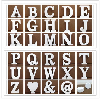 1pc 10*10cm Wooden Letters Wedding Party Decoration Home Art Decor Letras Ornaments Wood Letter Alphabet English Letters Diy
