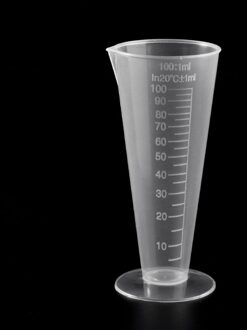 1Pc 100Ml Laboratorium Fles Lab Keuken Plastic Maatbeker Maatbeker K3KB