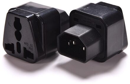 1Pc 10A-16A 110V-250V Zwart Vrouw Socket Pro Iec 320 Pdu Ups C14 Plug Power adapter Converter