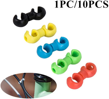 1pc/10pcs Bicycle MTB Brake Cable S Style Clips Buckle Hose Guide Bike Cross Line Clip