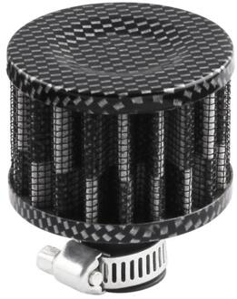 1Pc 12Mm Auto Olie Koude Lucht Intake Crank Case Turbo Vent Breather Filter Auto Modificatie Luchtfilter Auto motorfiets Accessoires koolstof